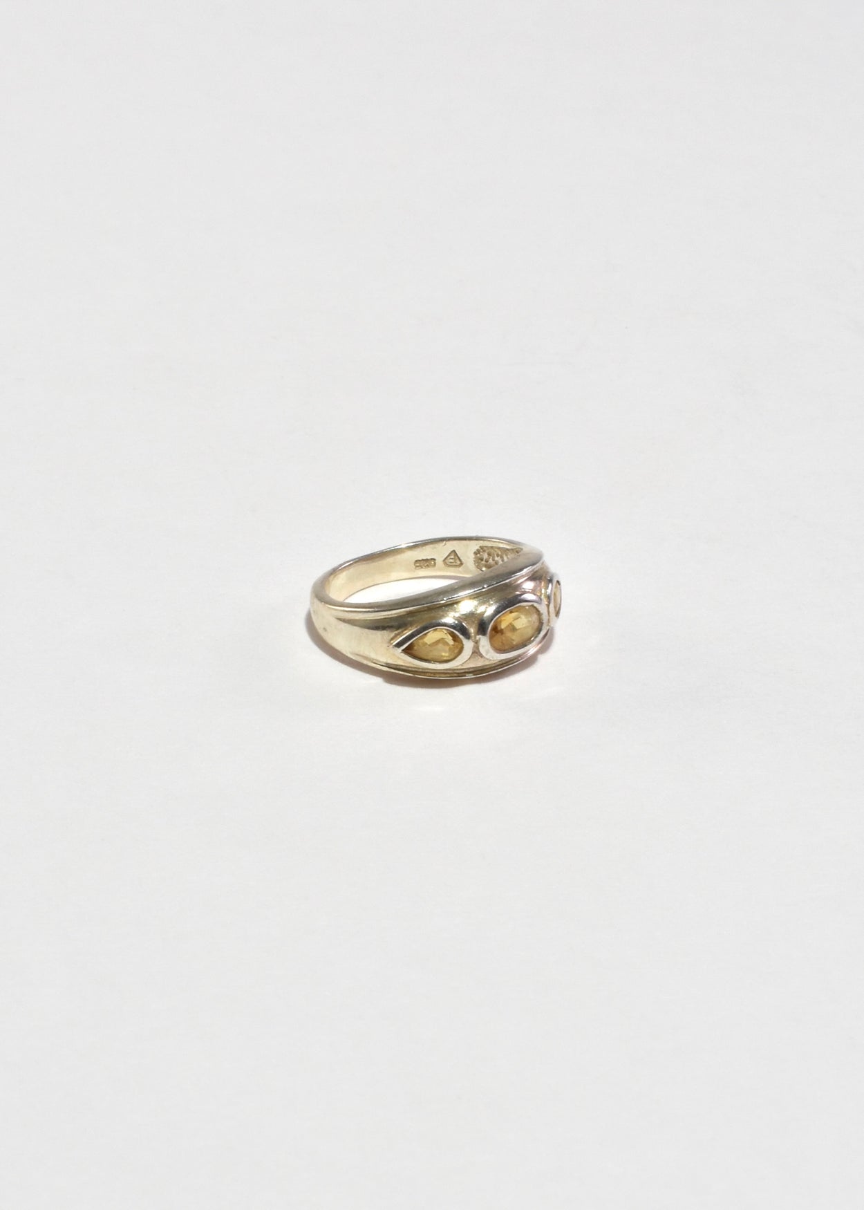 Faceted Citrine Ring