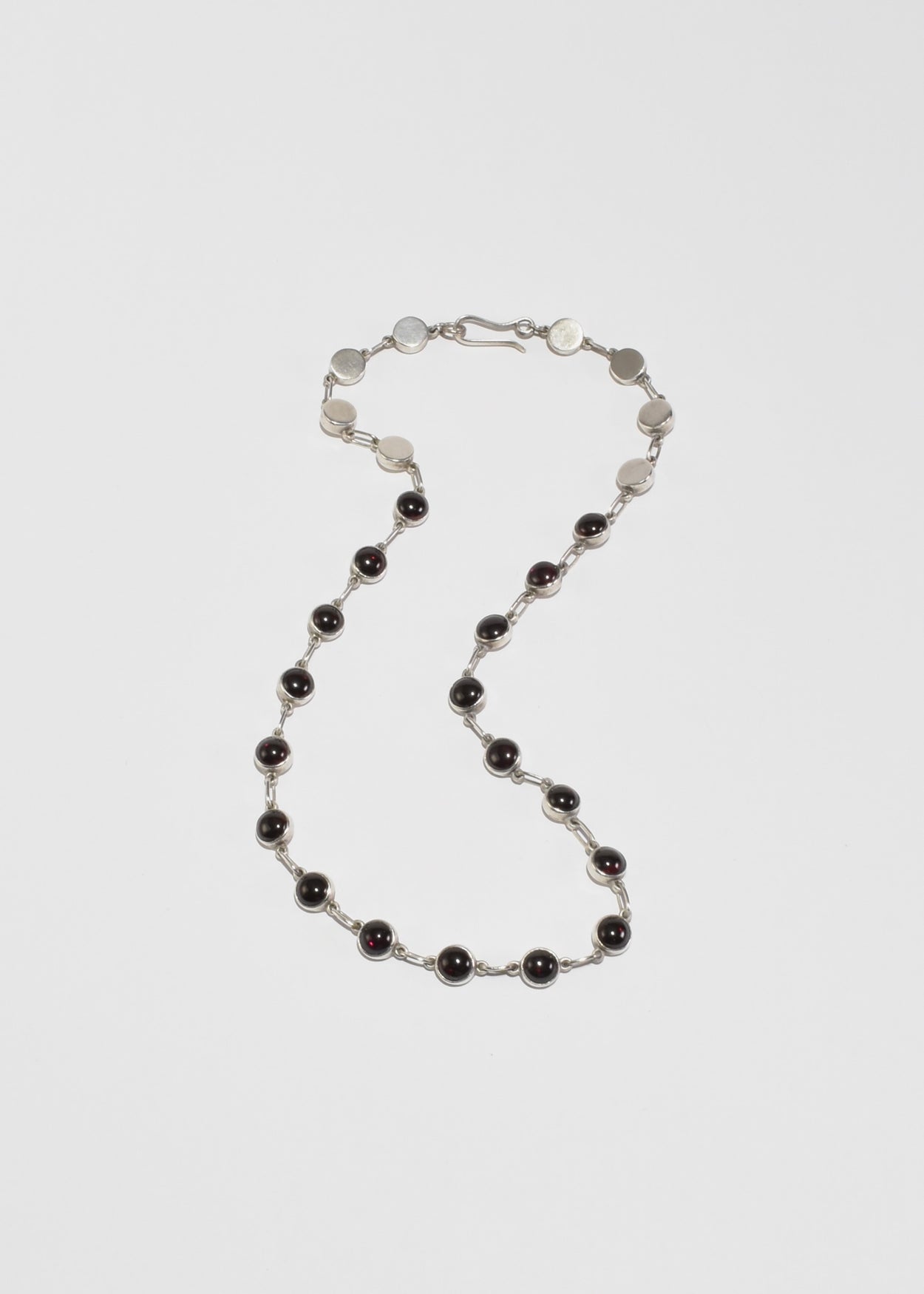 Garnet Link Necklace