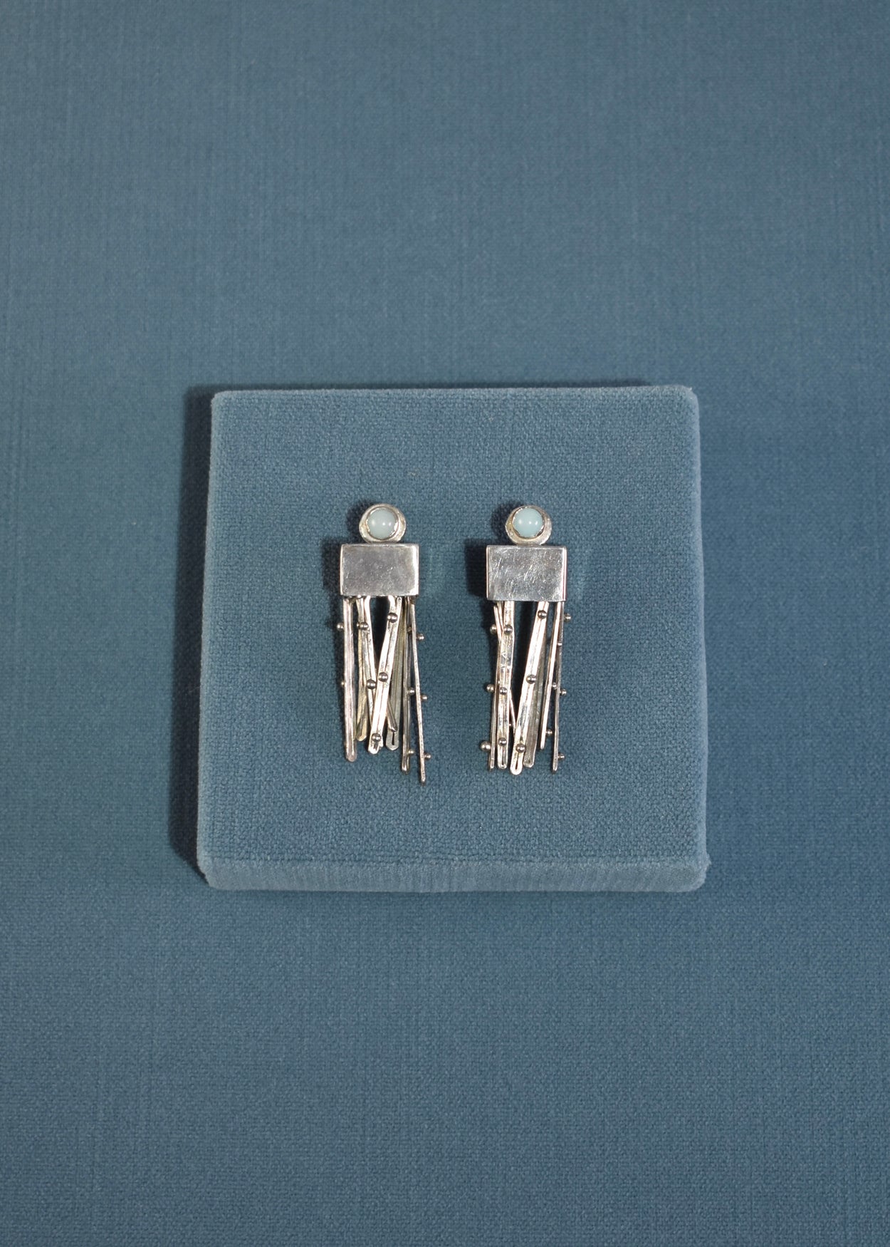 Cube Tassel Earrings