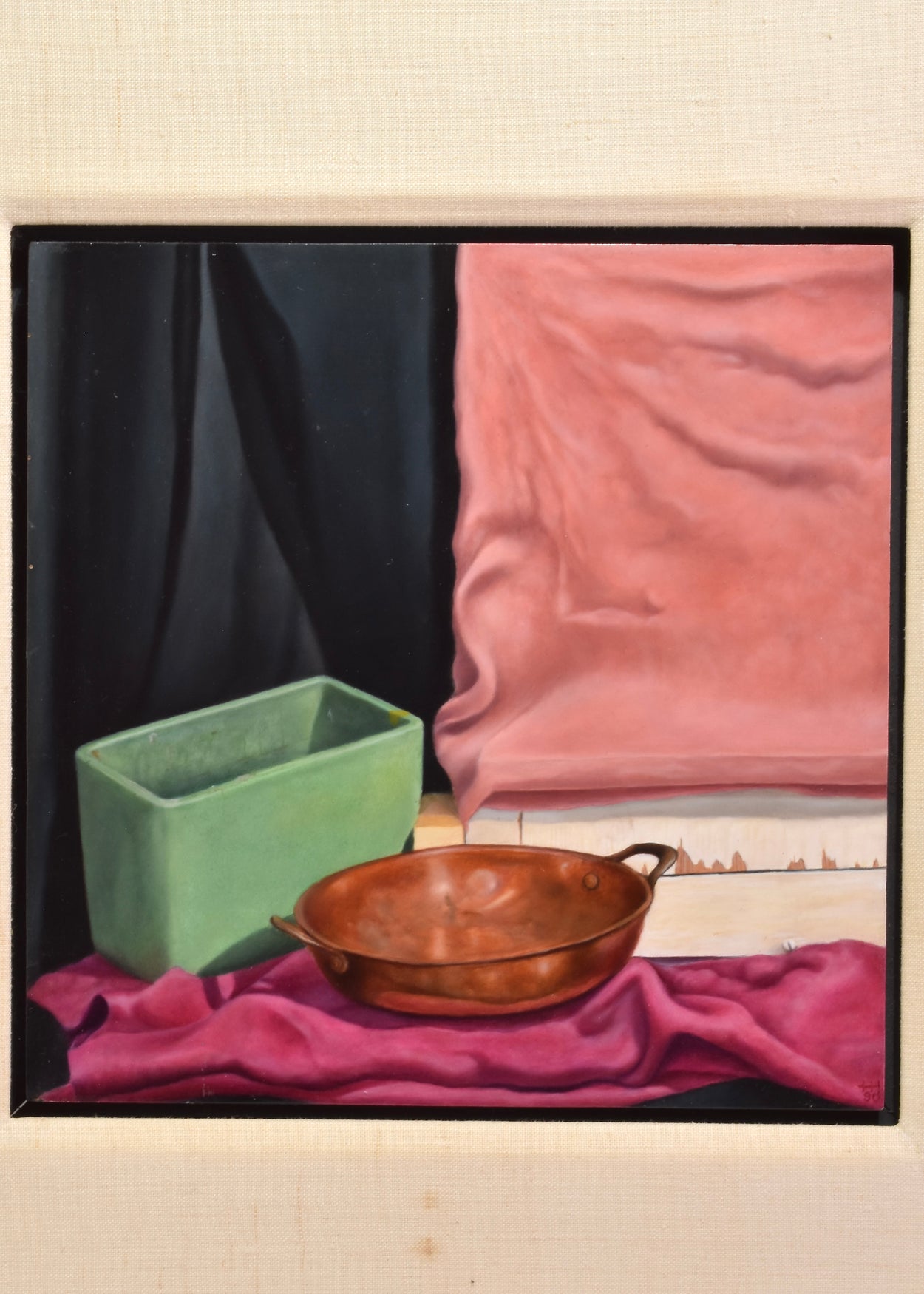 Still Life Oil Painting, Framed