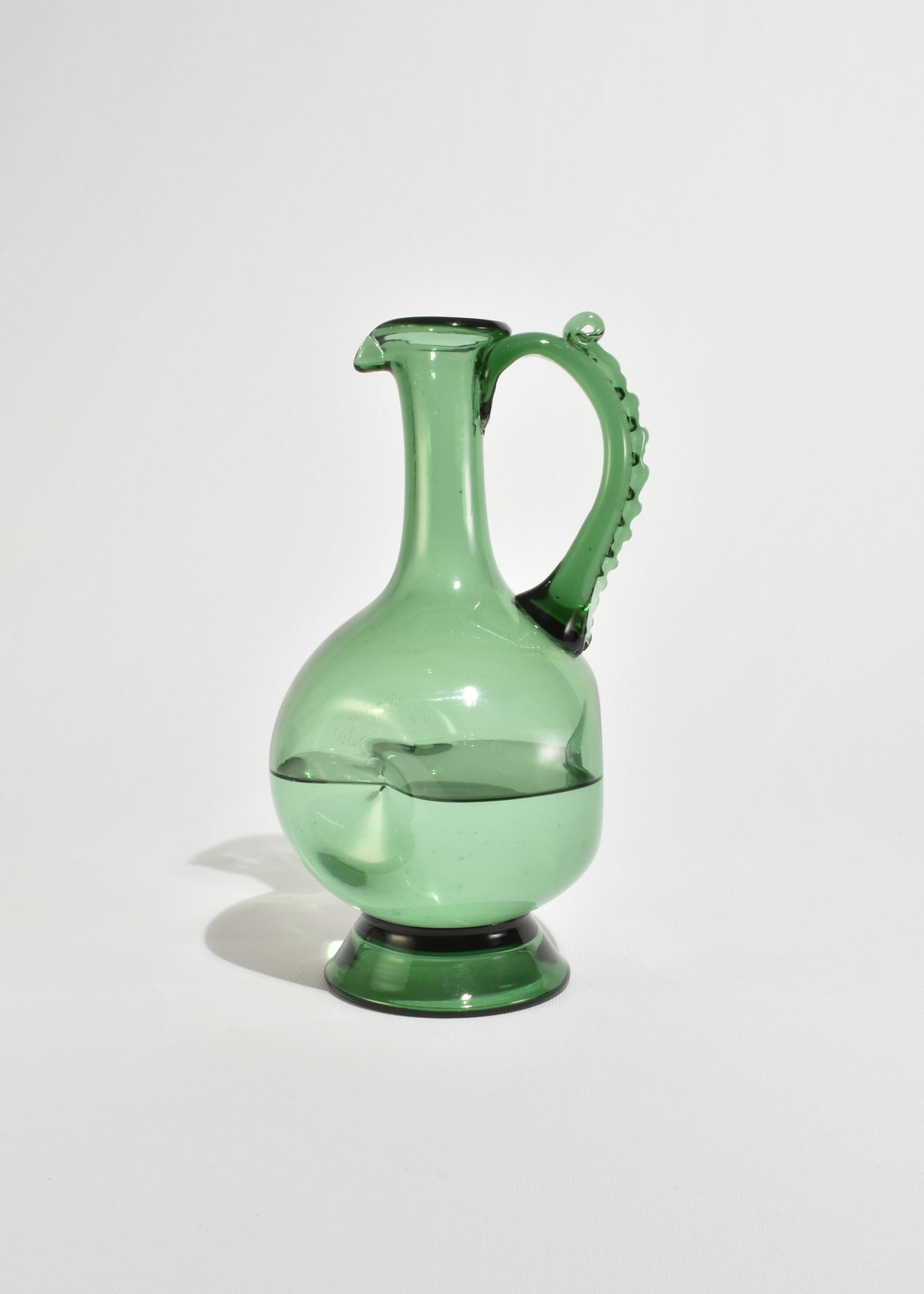 Emerald Glass Pitcher