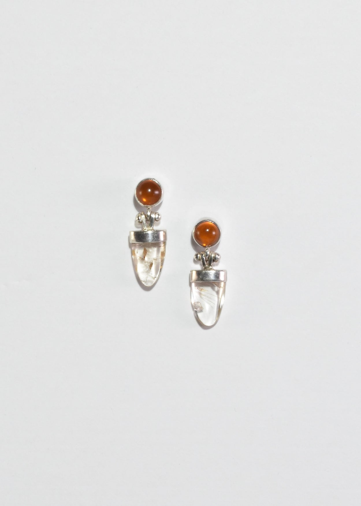 Amber Quartz Earrings