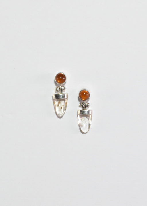 Amber Quartz Earrings