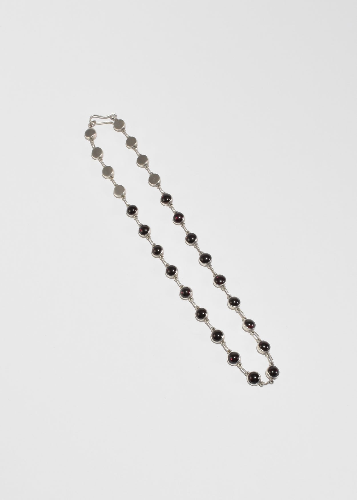 Garnet Link Necklace