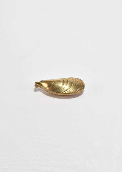 Solid Brass Mussel Shell Box