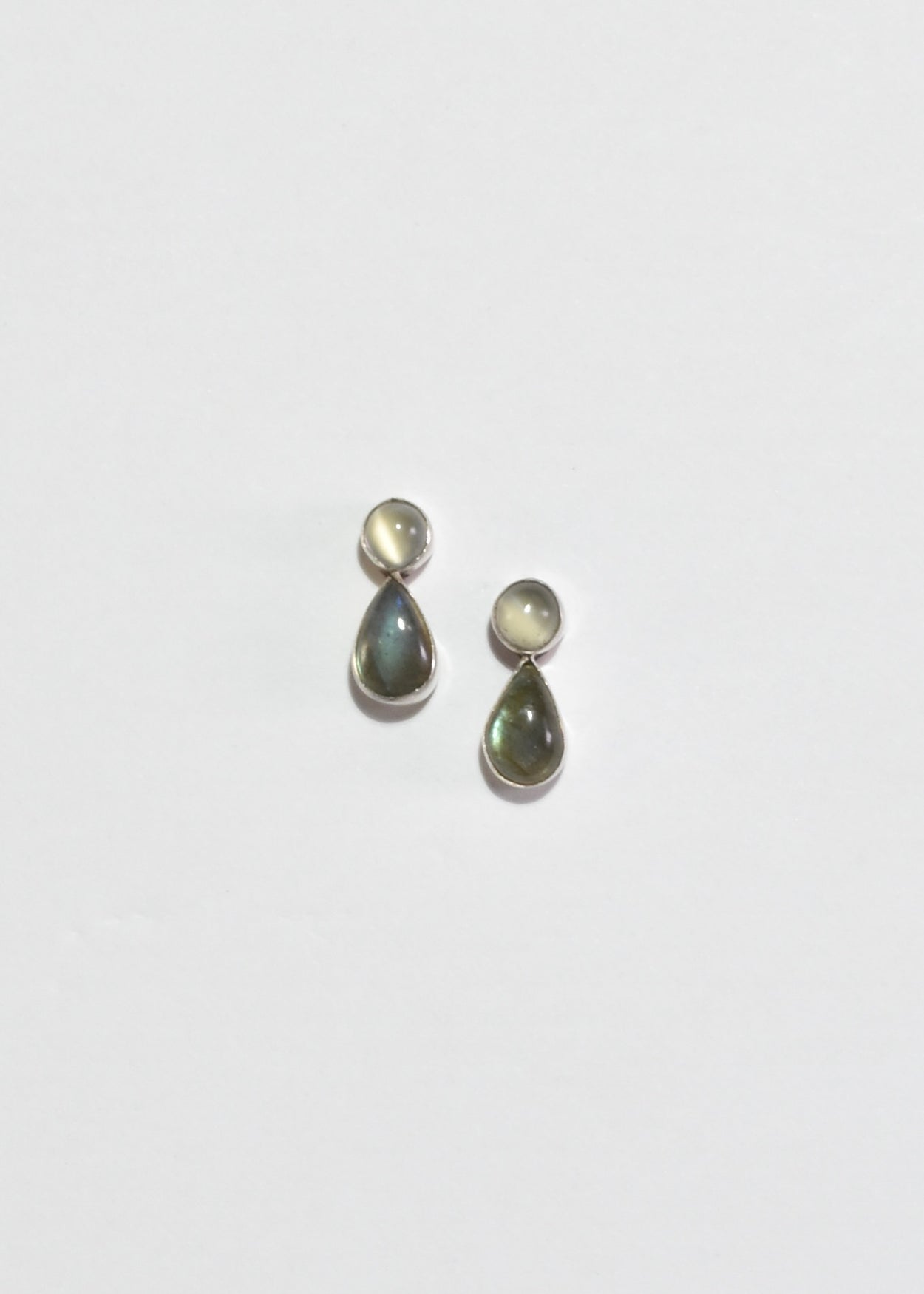 Moonstone Labradorite Stud Earrings