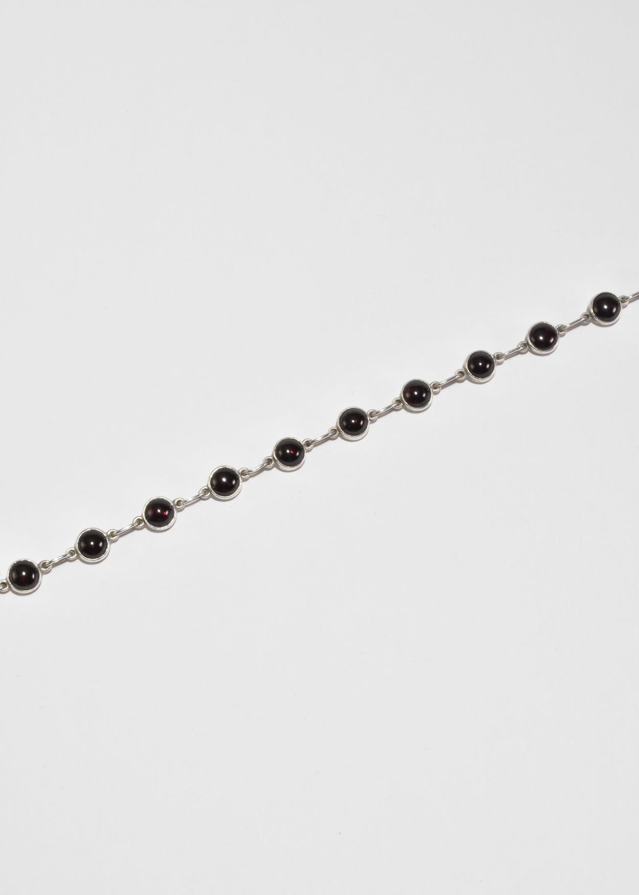 Garnet Link Necklace