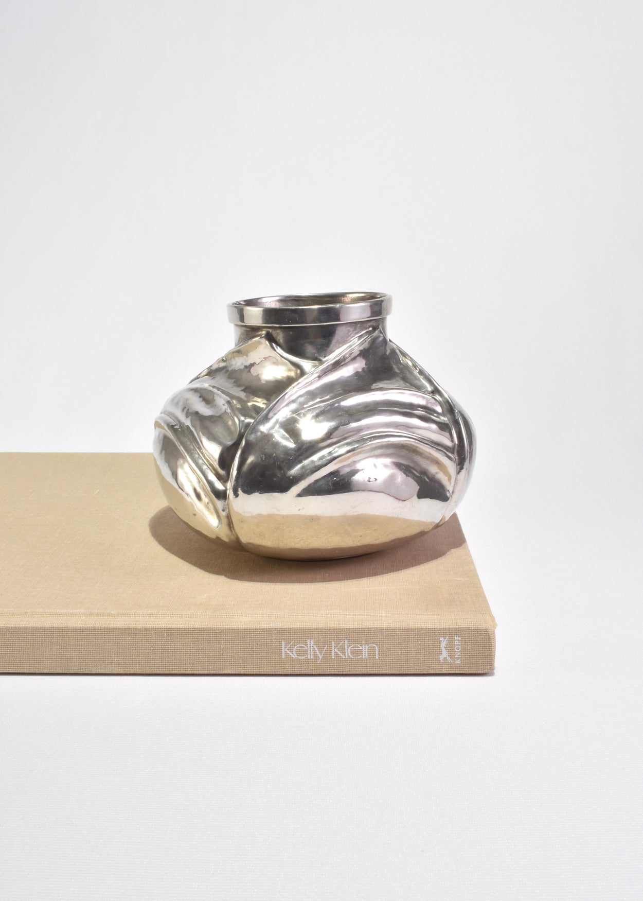 Sculptural Silver Vase