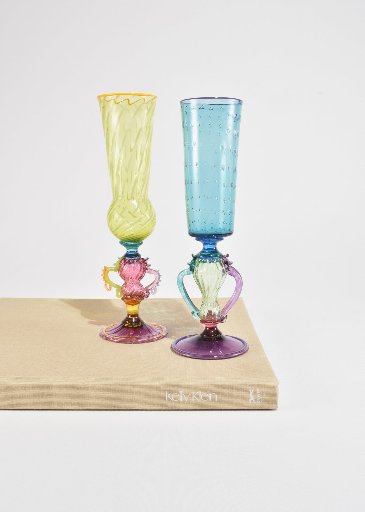 Colorful Glass Goblet Set