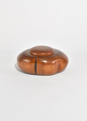 Polished Round Wooden Box