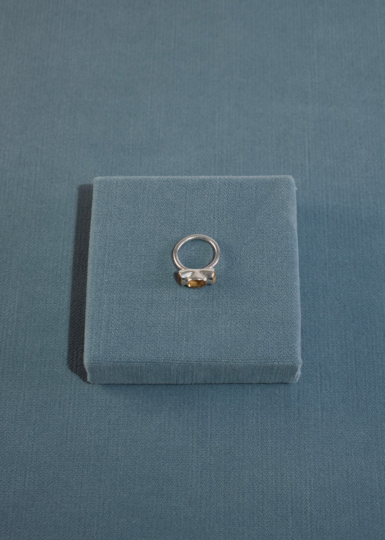 Faceted Citrine Ring