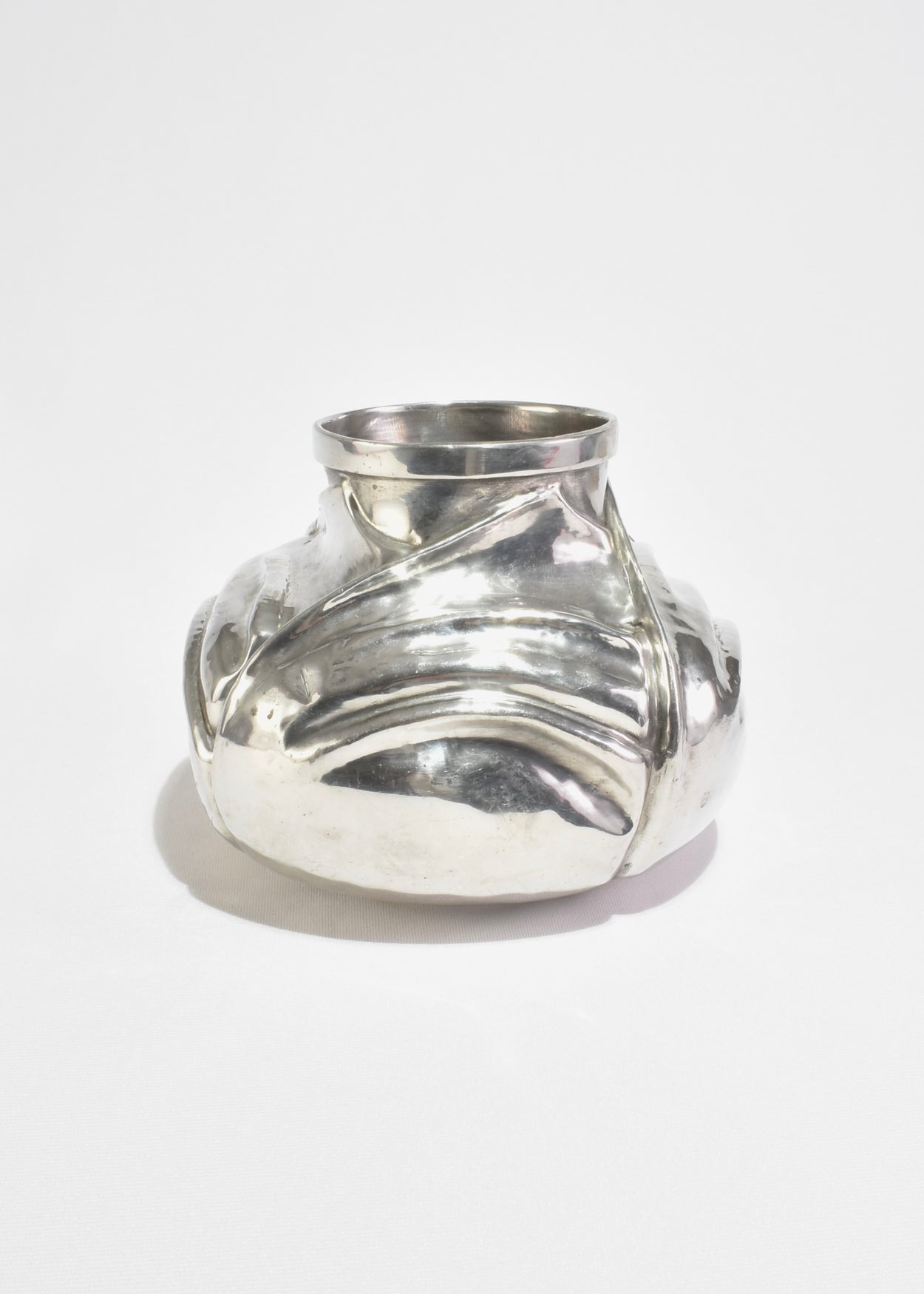 Sculptural Silver Vase