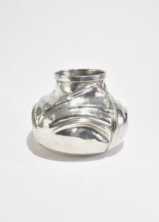 Sculptural Silver Vase