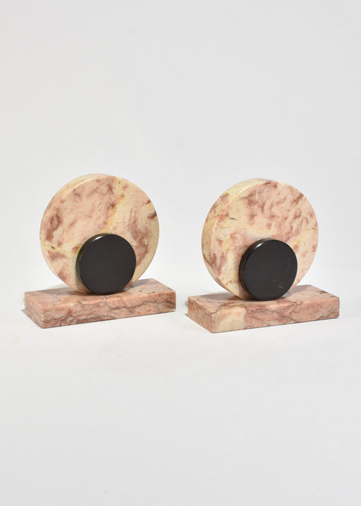 Deco Marble Bookends