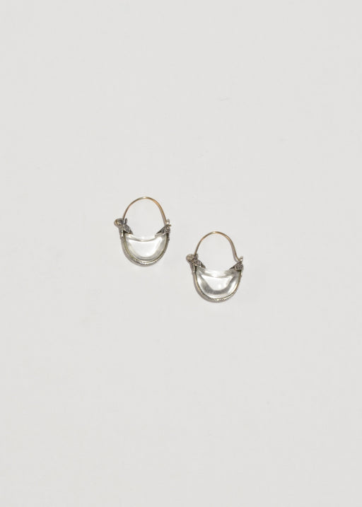 Glass Hoop Earrings