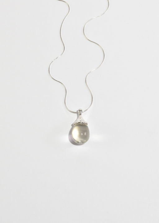 Crystal Teardrop Pendant Necklace