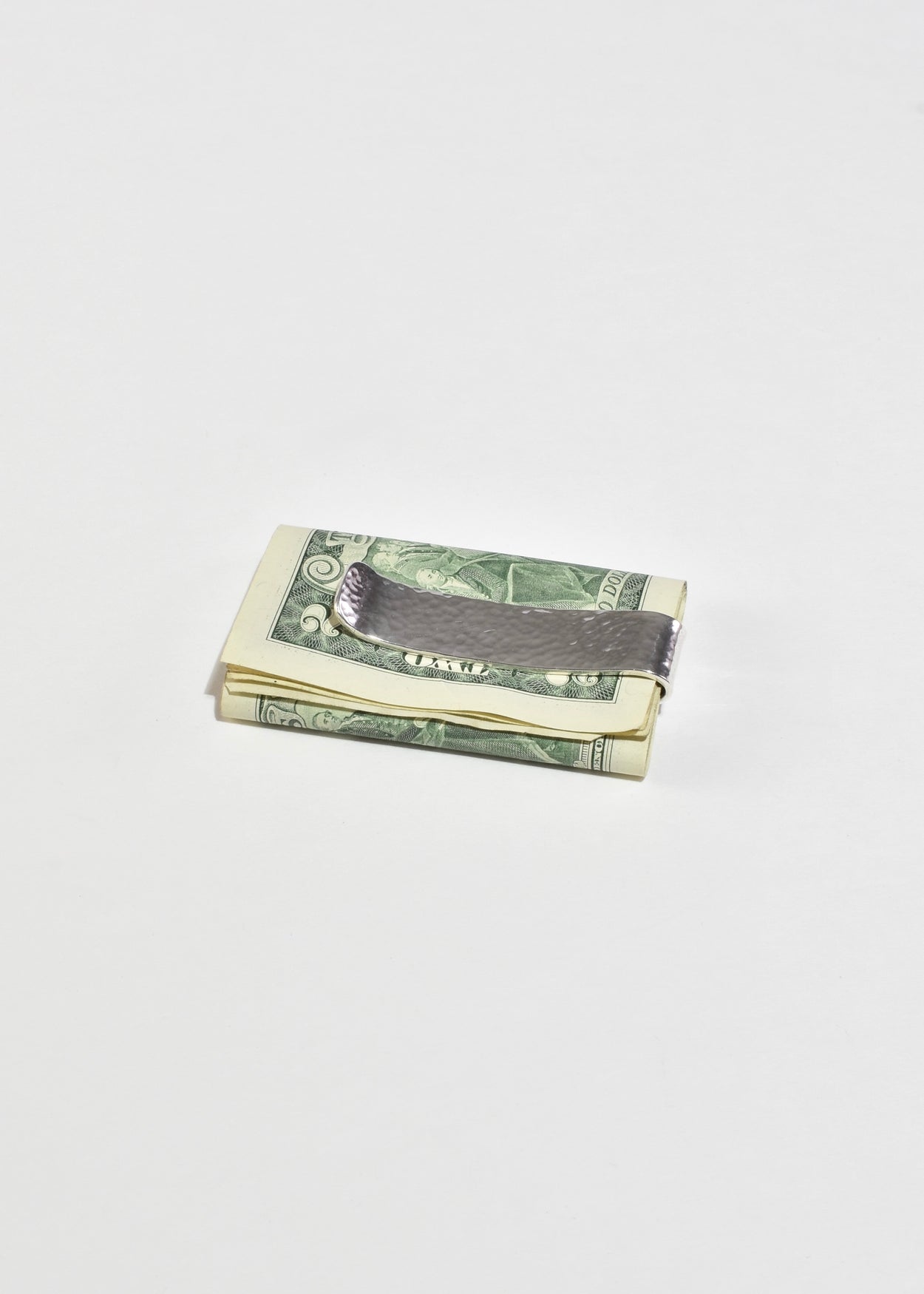 Hammered Sterling Money Clip