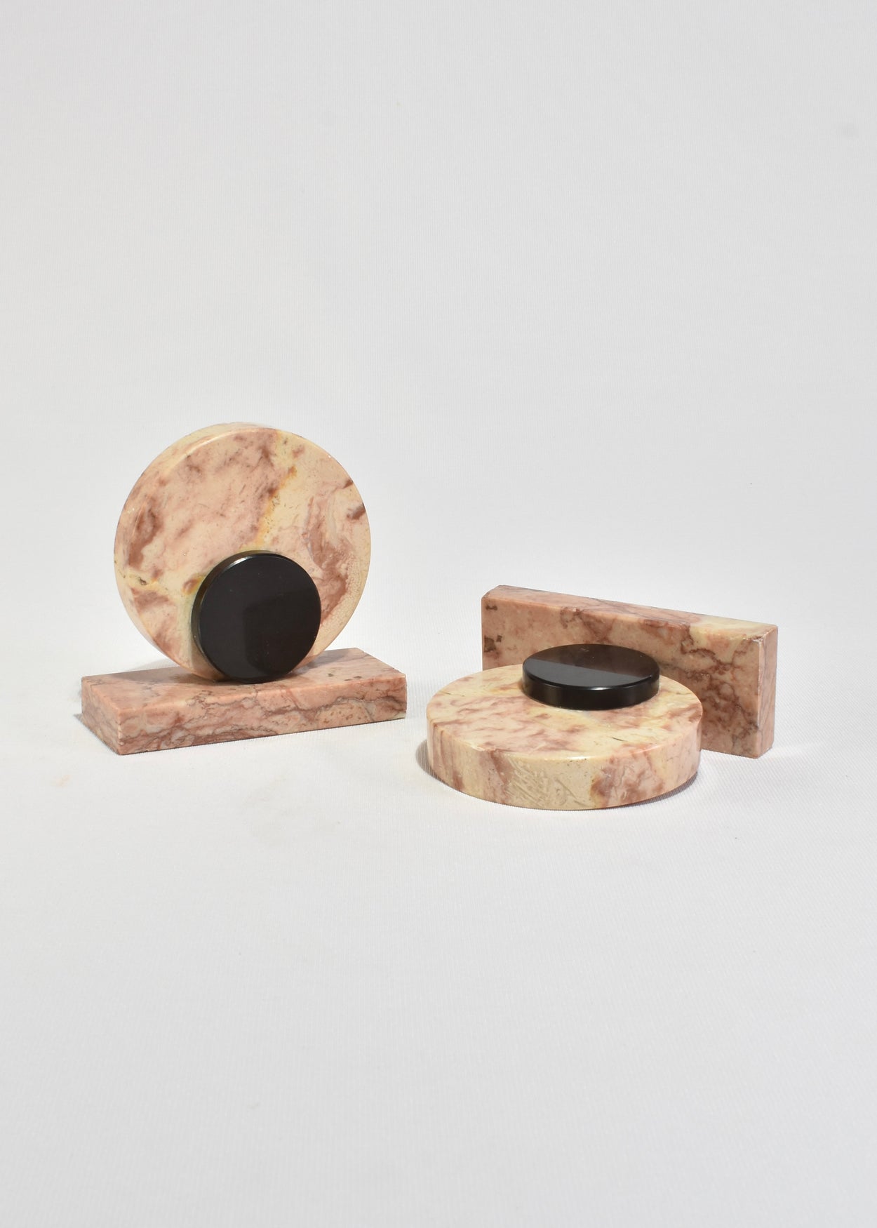 Deco Marble Bookends