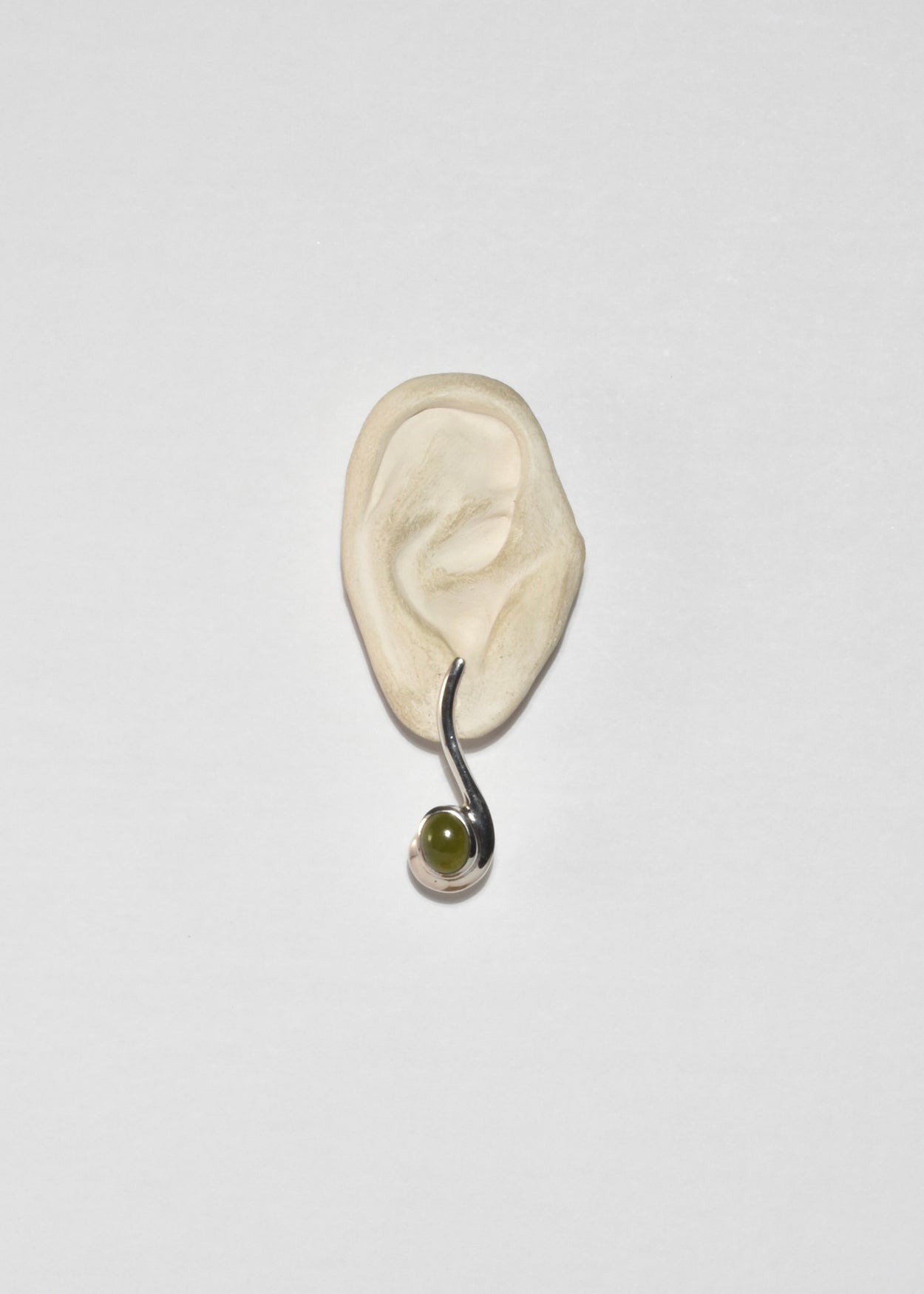 Jade Curve Earrings