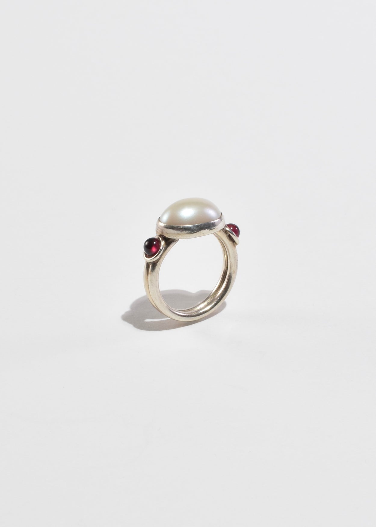 Garnet Pearl Ring