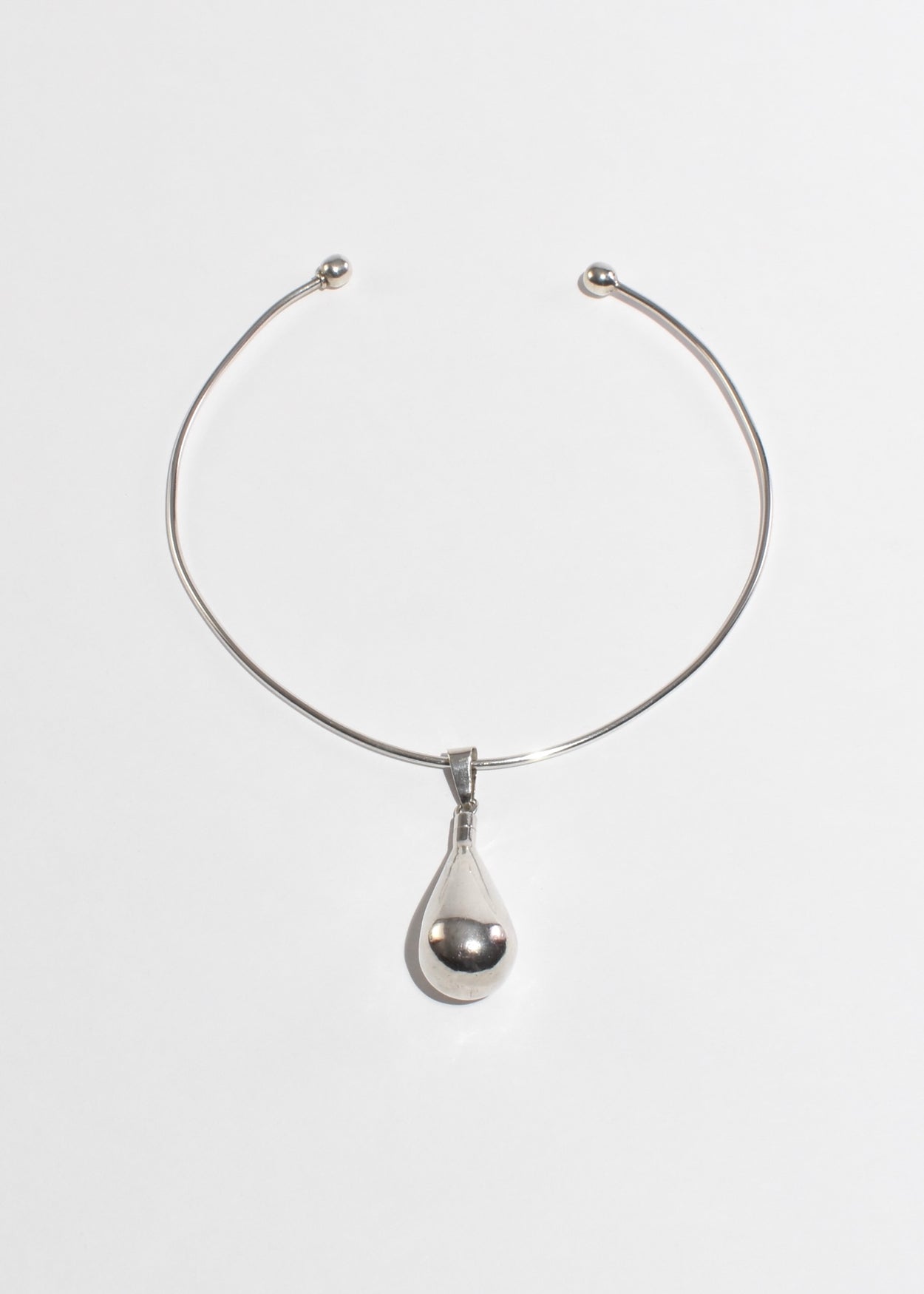 Teardrop Perfume Pendant Collar Necklace