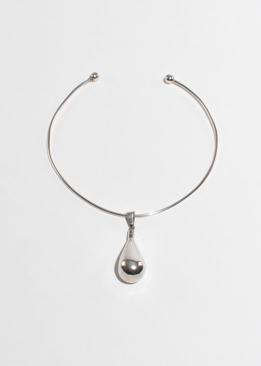 Teardrop Perfume Pendant Collar Necklace