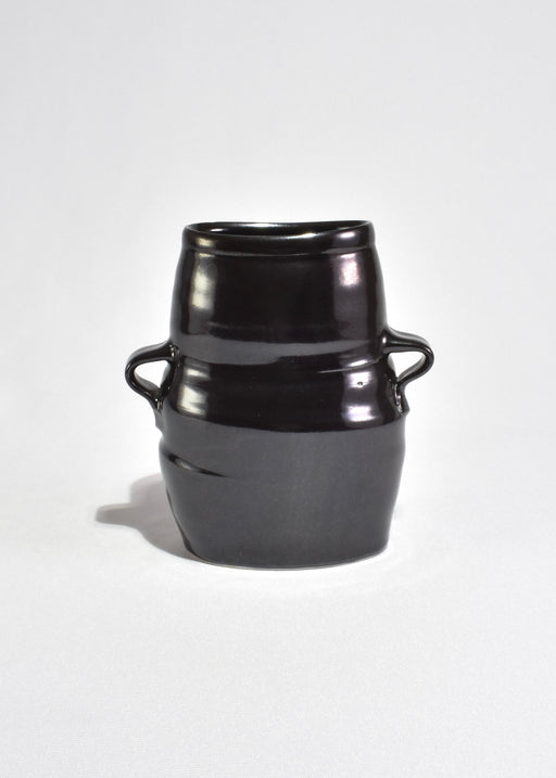 Handcrafted Black Ceramic Vase