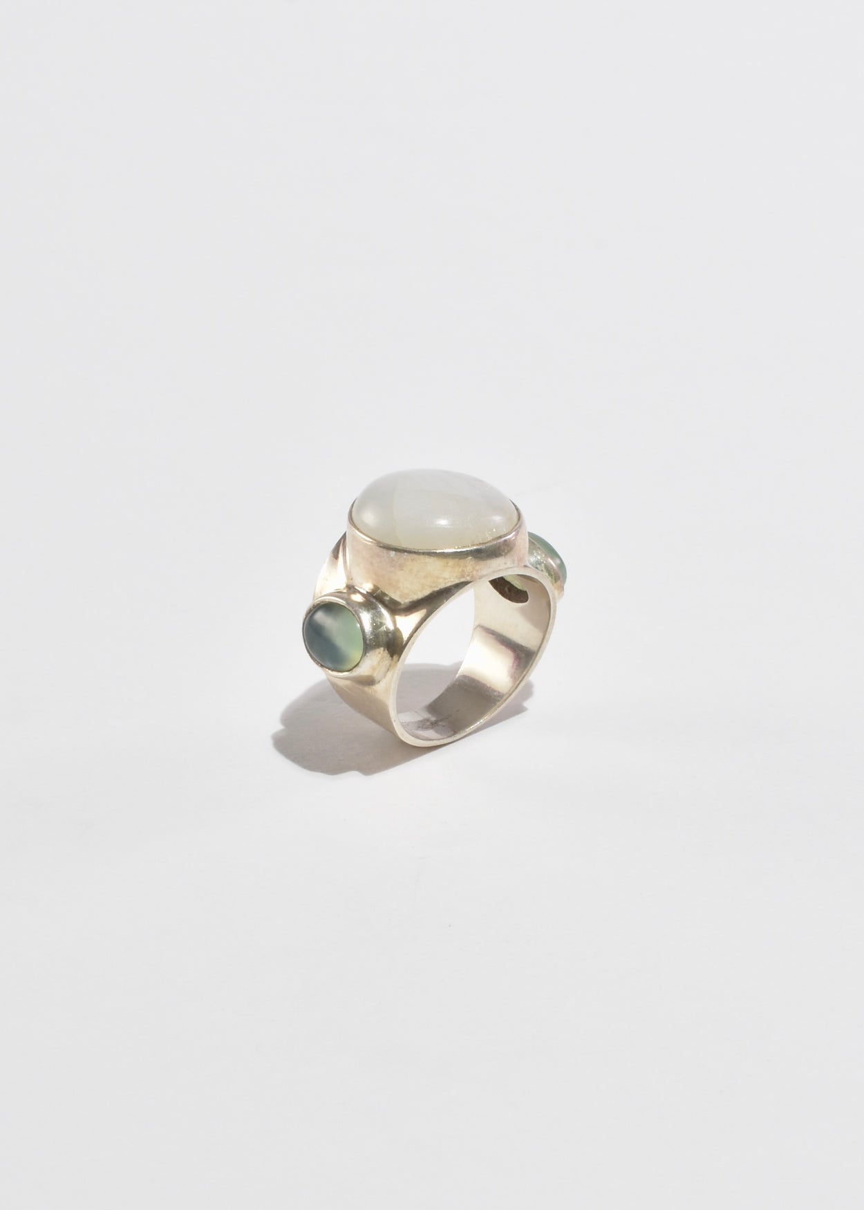 Moonstone Prasiolite Ring