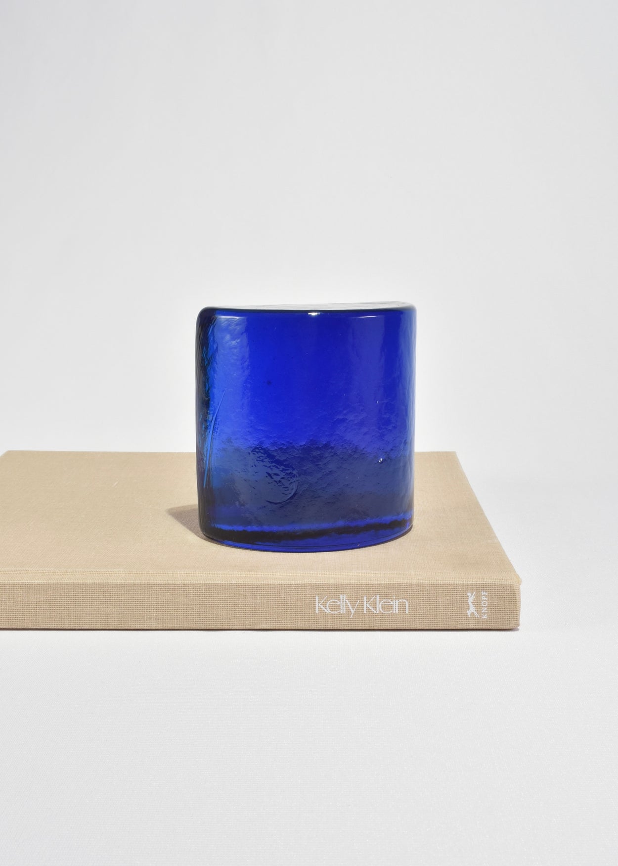 Cobalt Glass Bookends