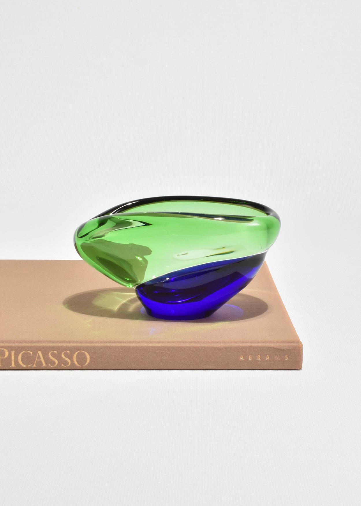 Green and Blue Glass Bowl