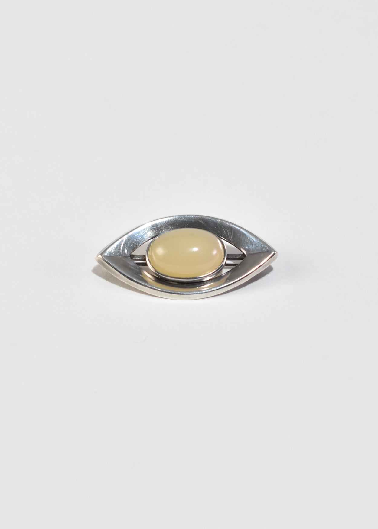 Modernist Moonstone Brooch