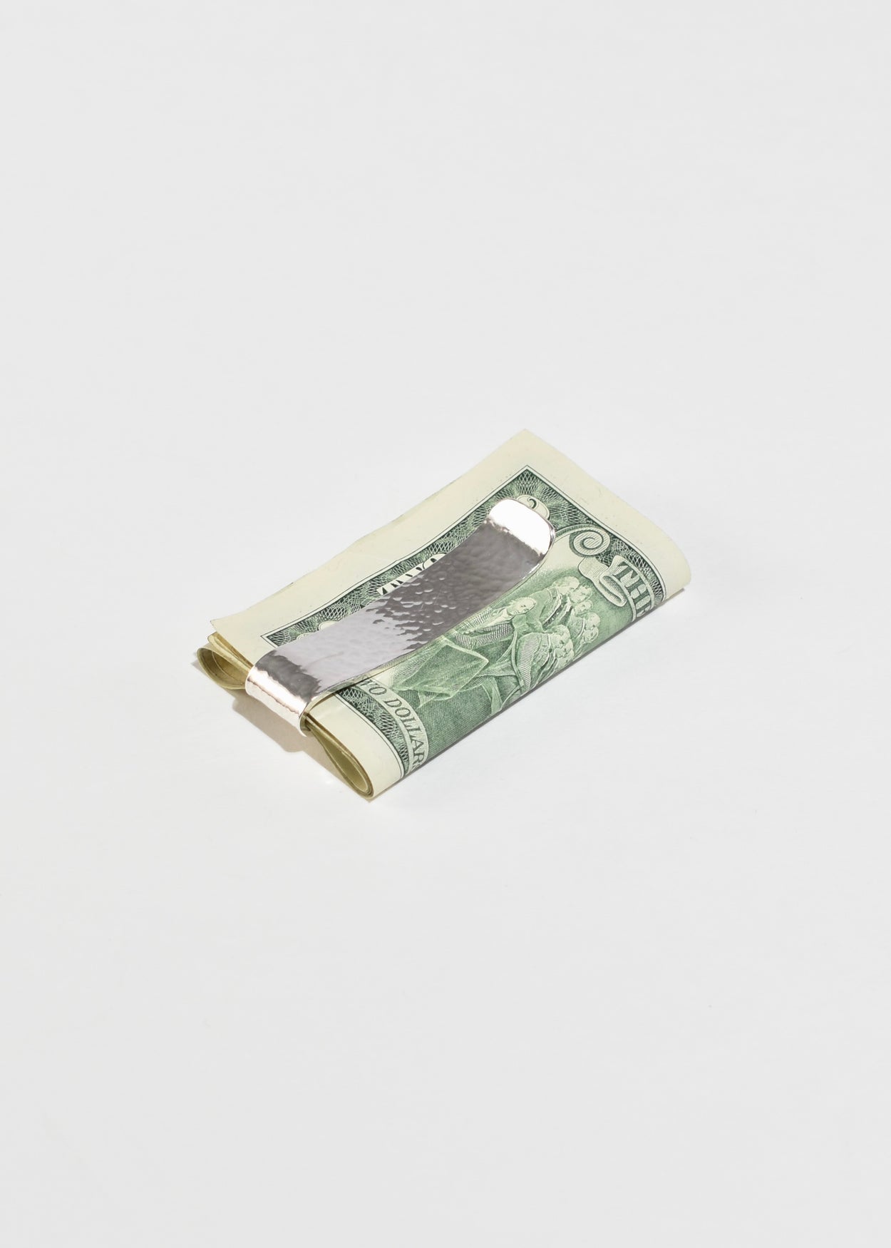 Hammered Sterling Money Clip