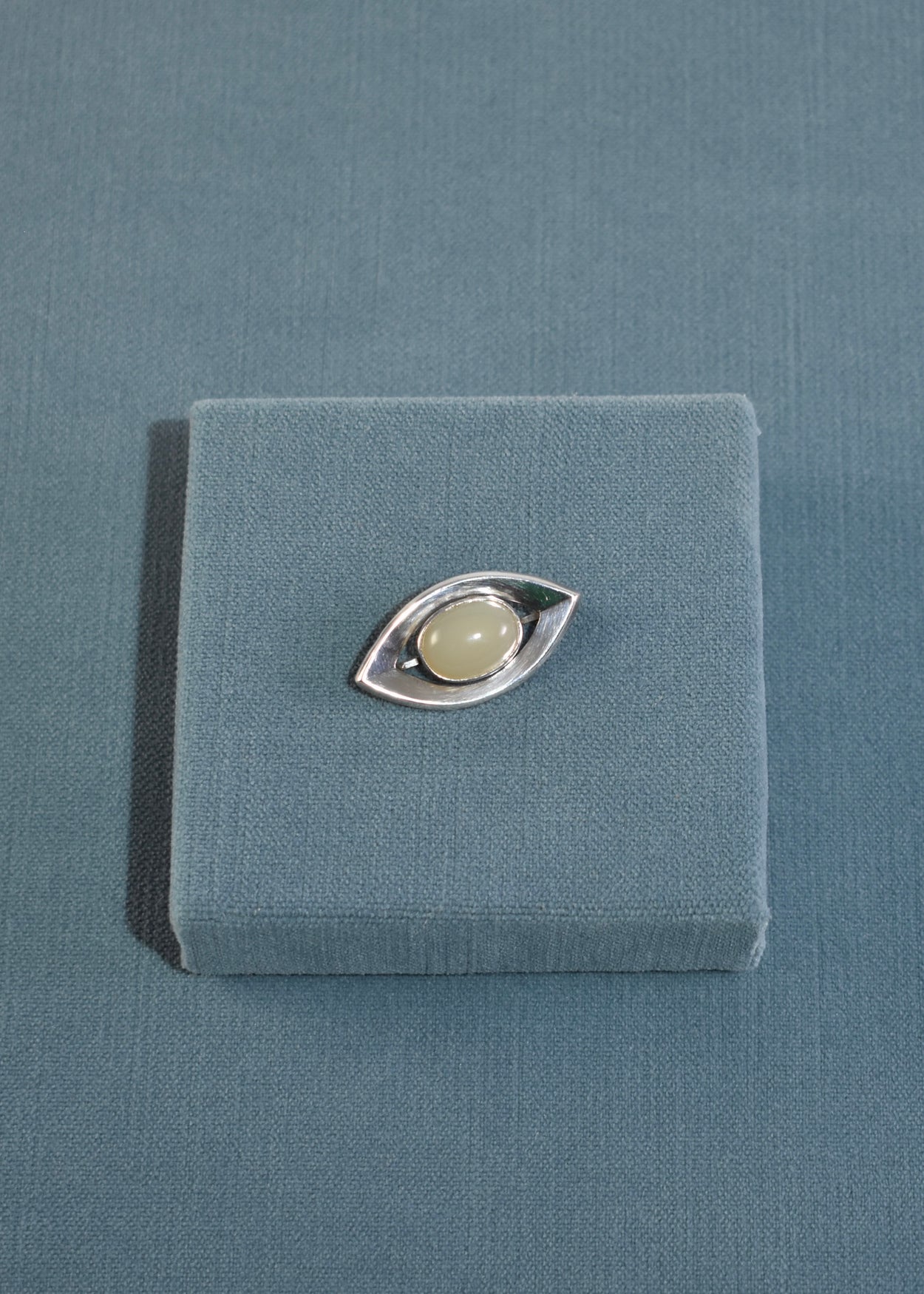Modernist Moonstone Brooch