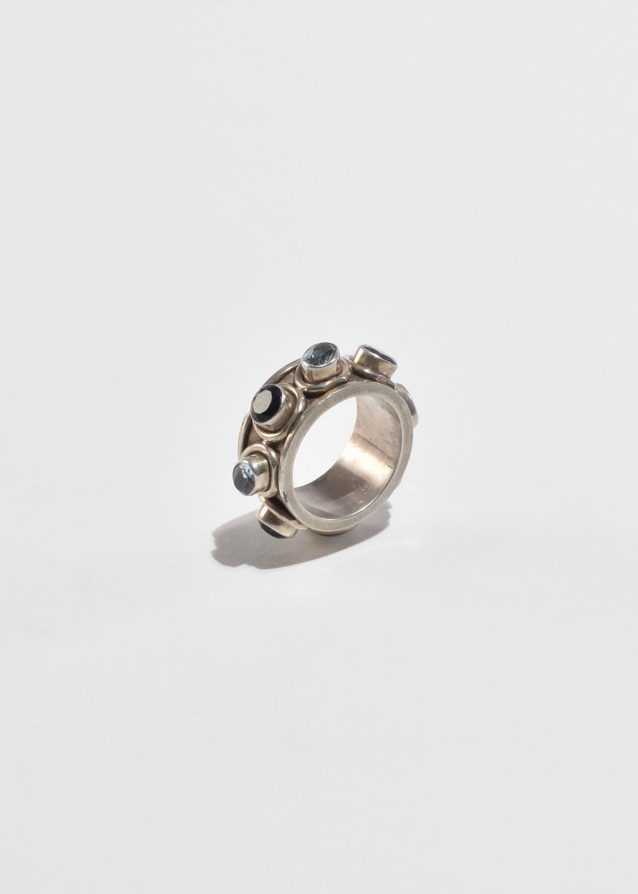 Amethyst Topaz Spinner Ring
