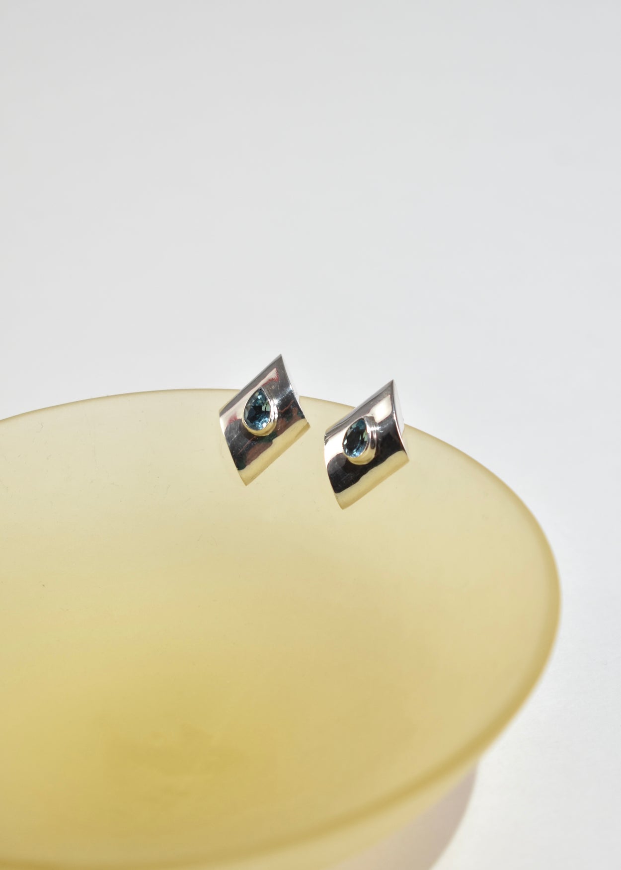 Blue Topaz Teardrop Earrings