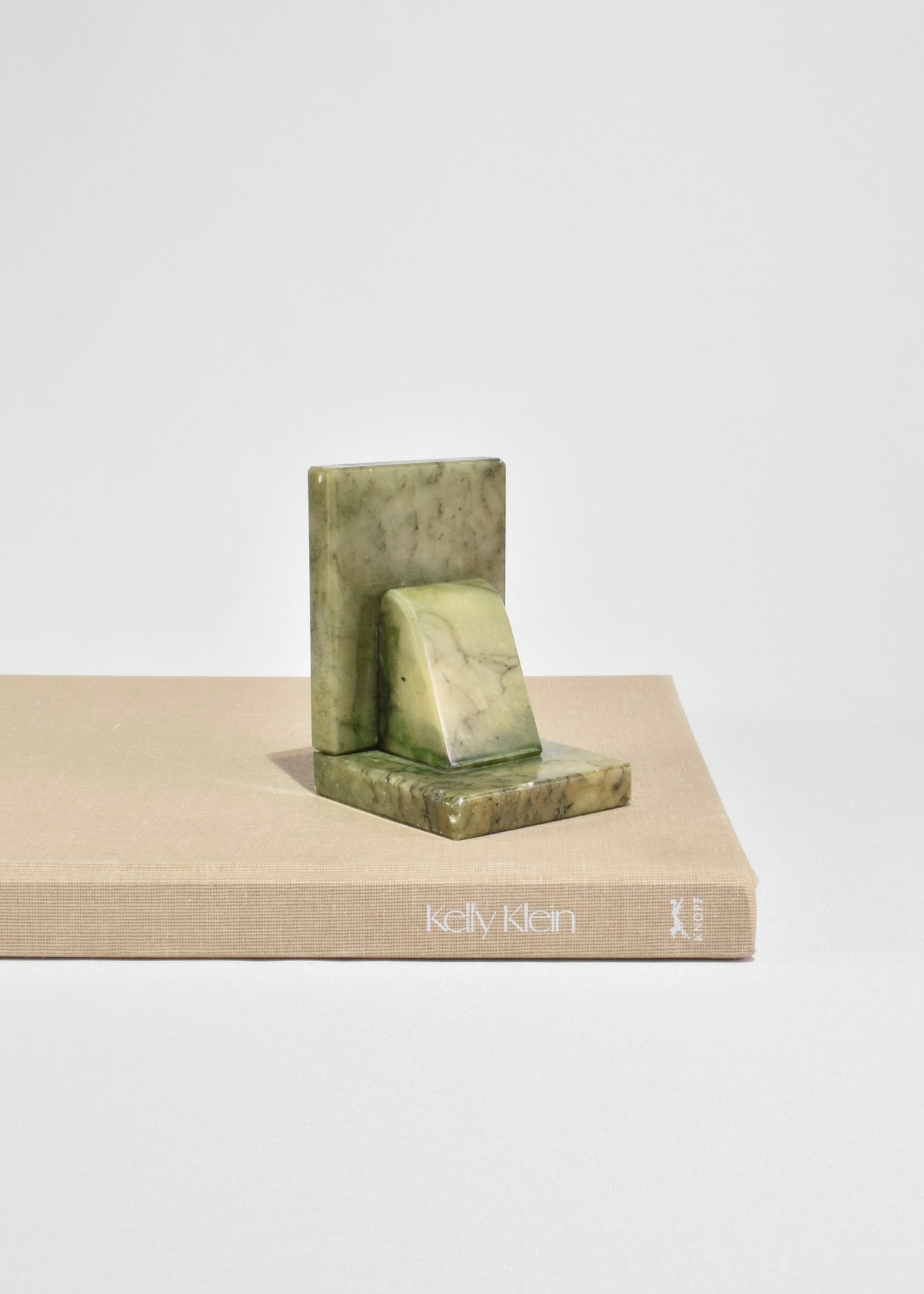 Green Italian Alabaster Bookends