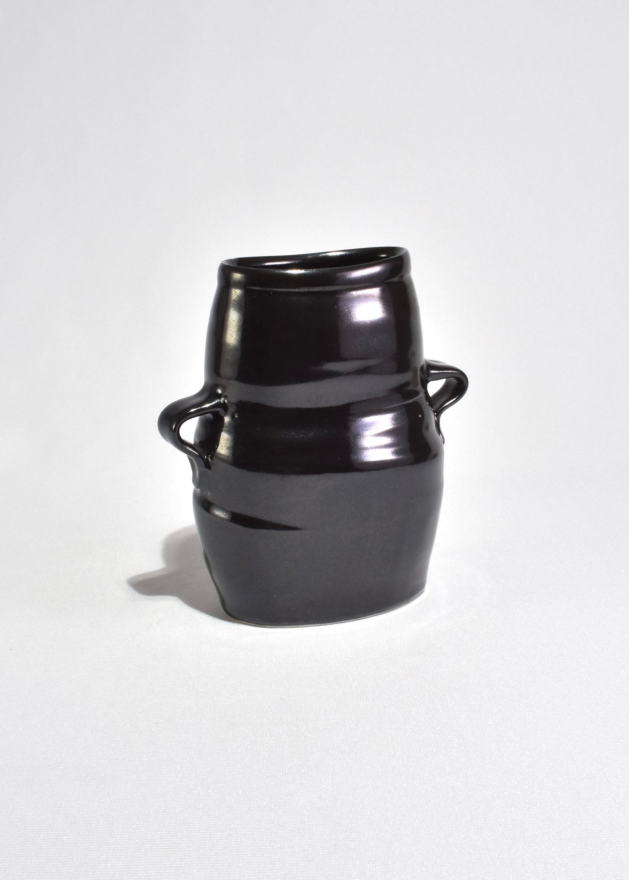 Handcrafted Black Ceramic Vase