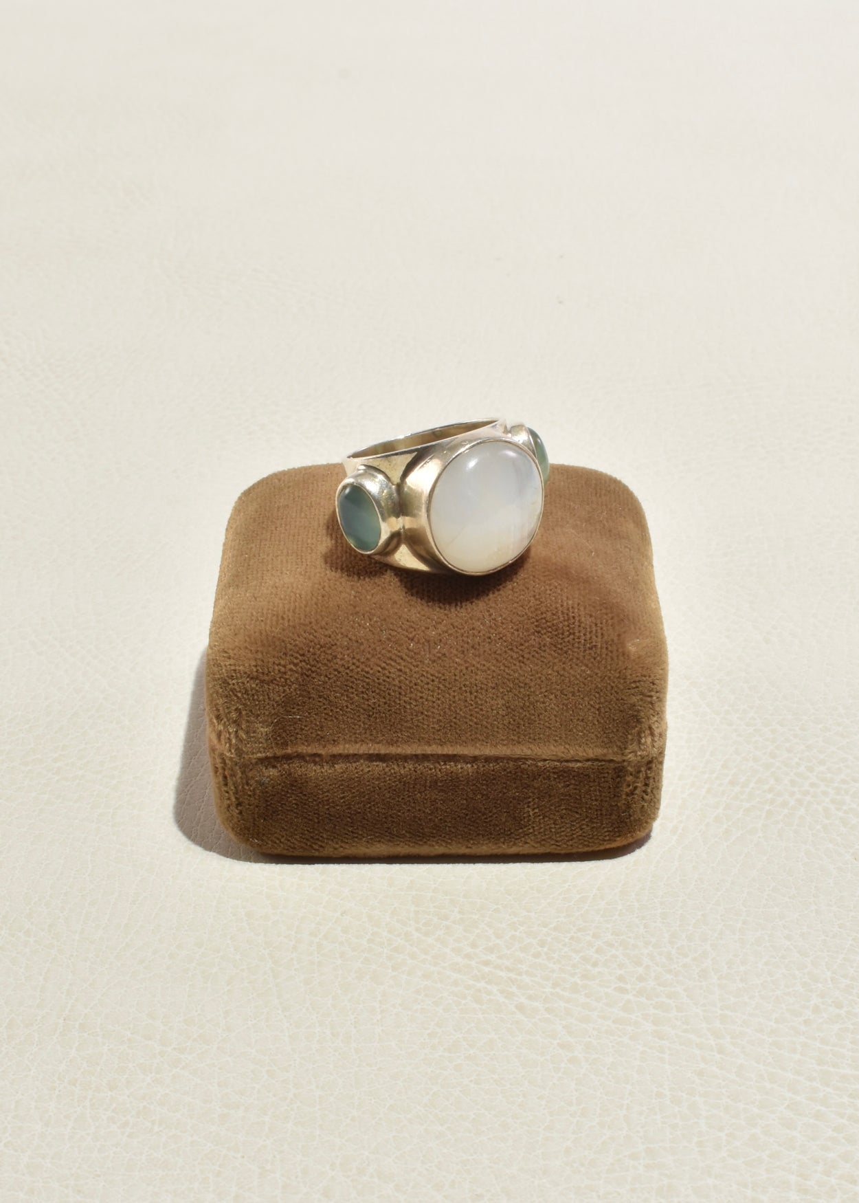 Moonstone Prasiolite Ring
