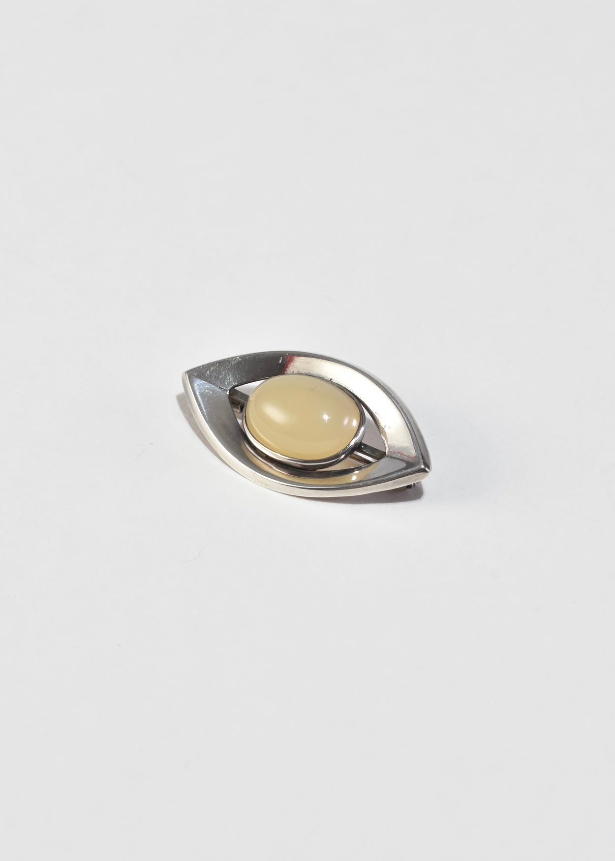 Modernist Moonstone Brooch