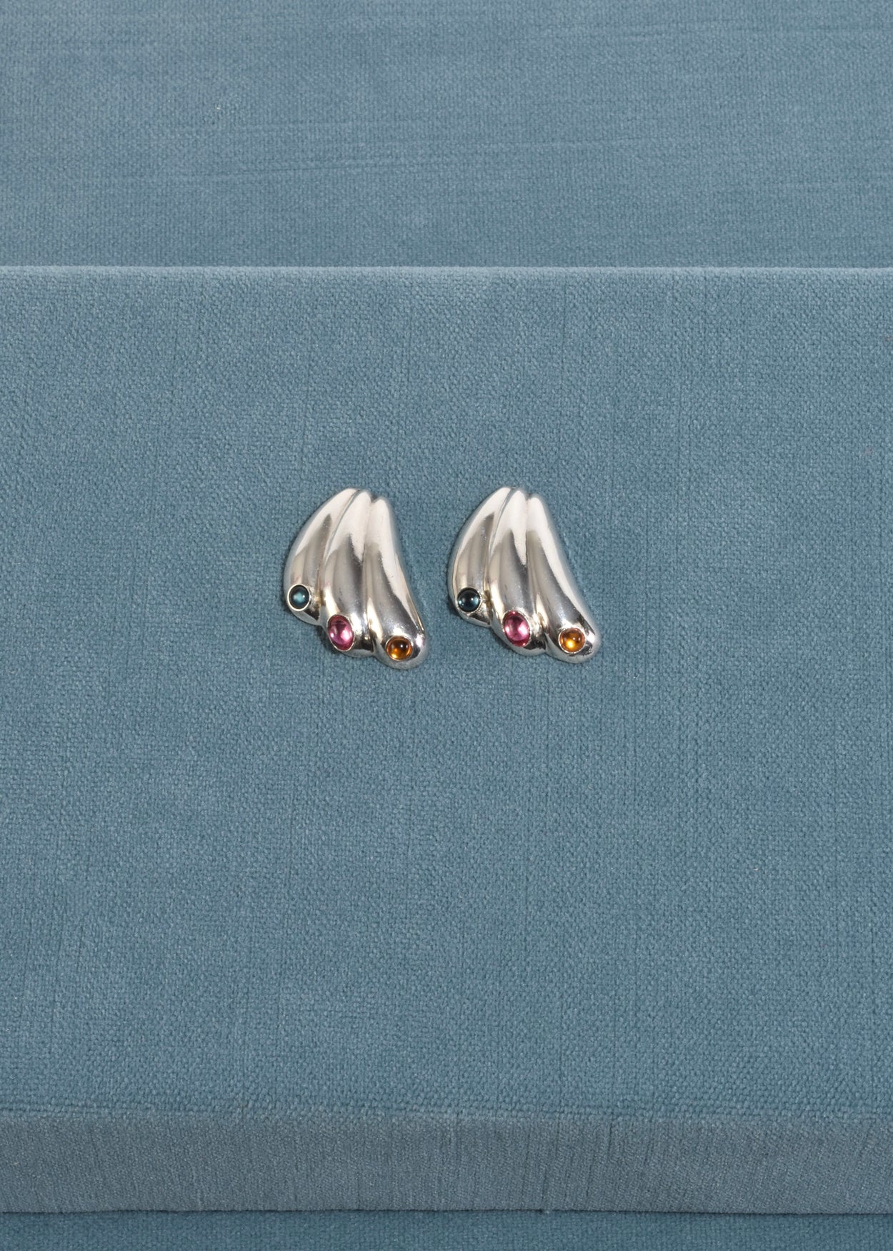 Colorful Ribbed Earrings