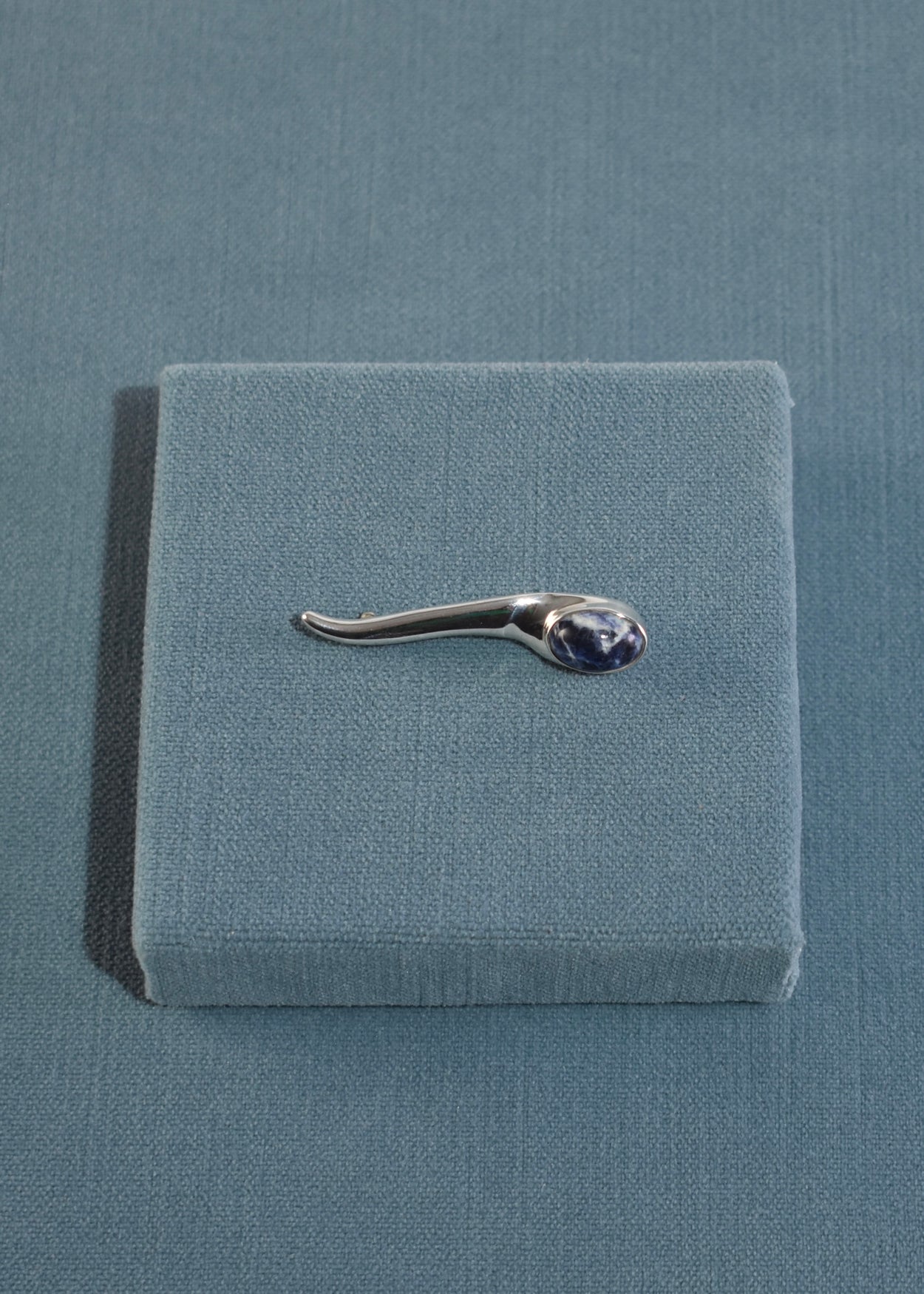 Sterling Sodalite Brooch