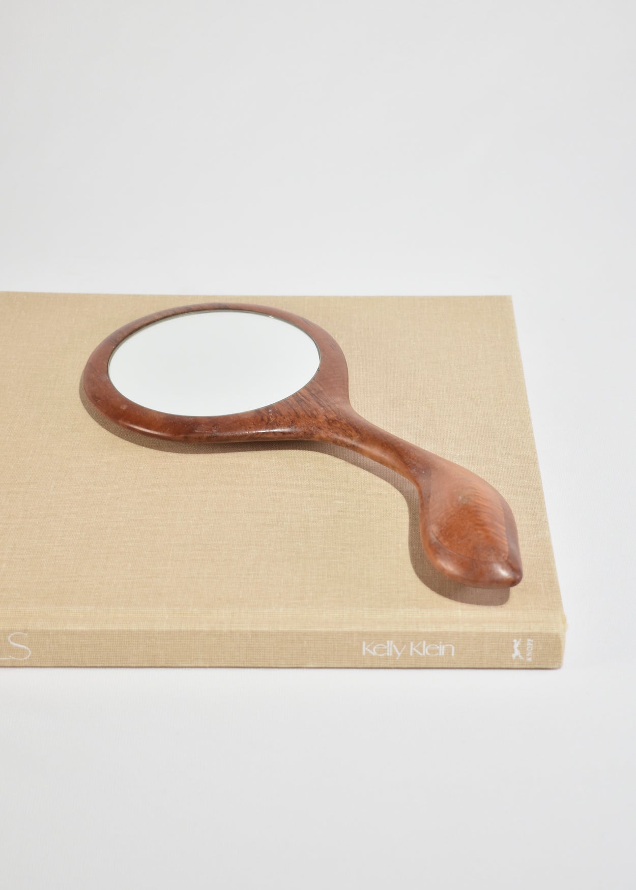 Curved Oak Mirror
