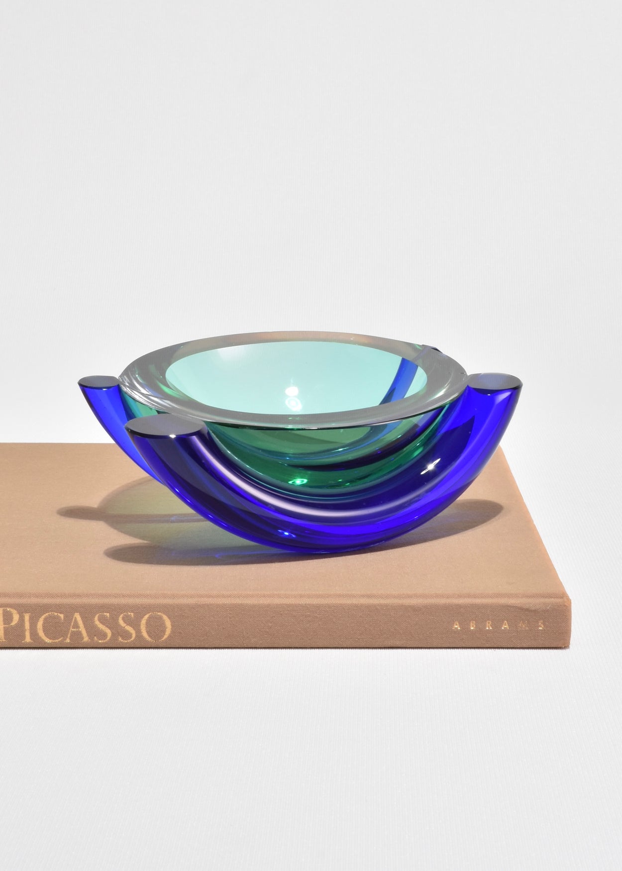 Italian Postmodern Glass Bowl