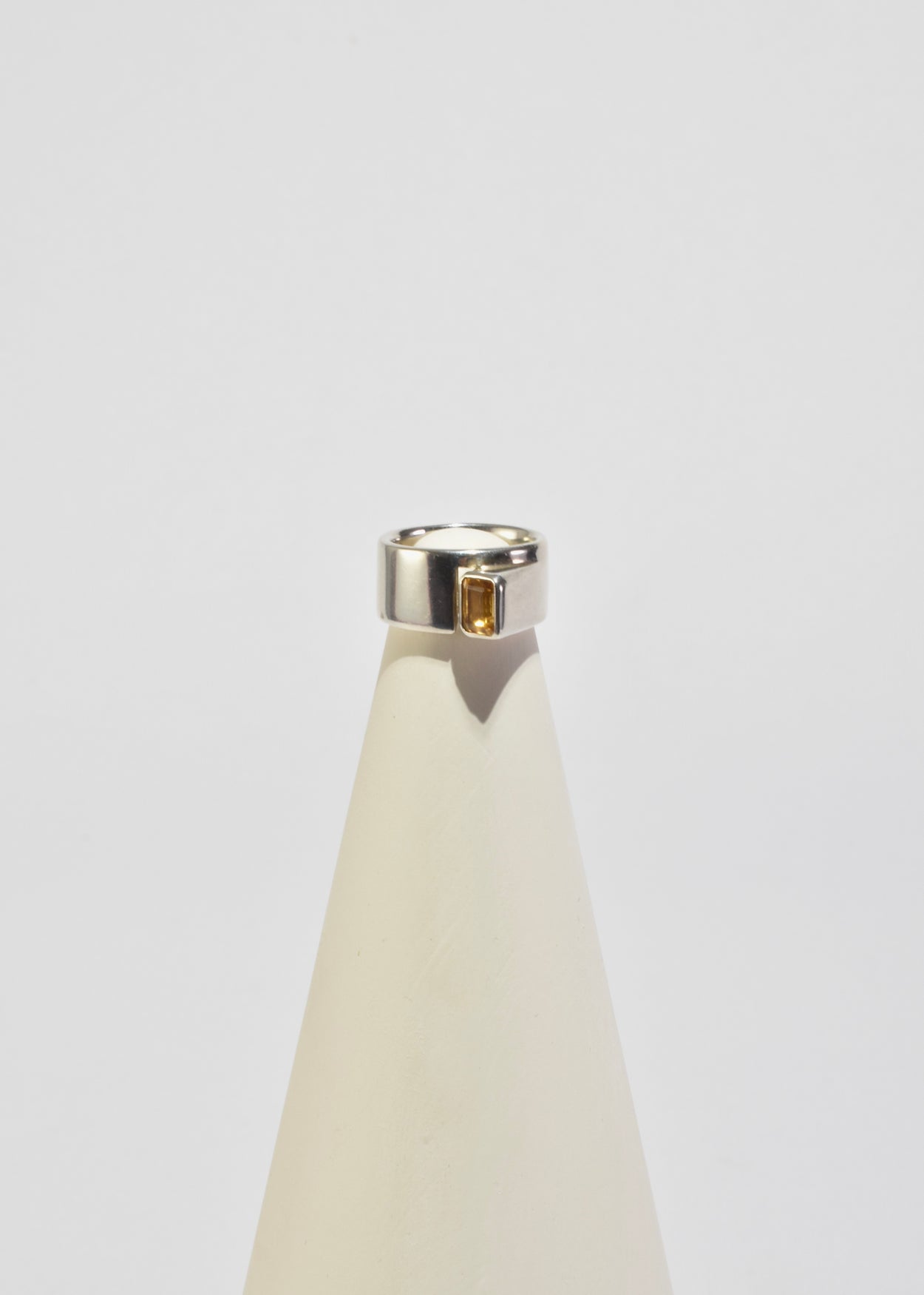 Faceted Citrine Ring