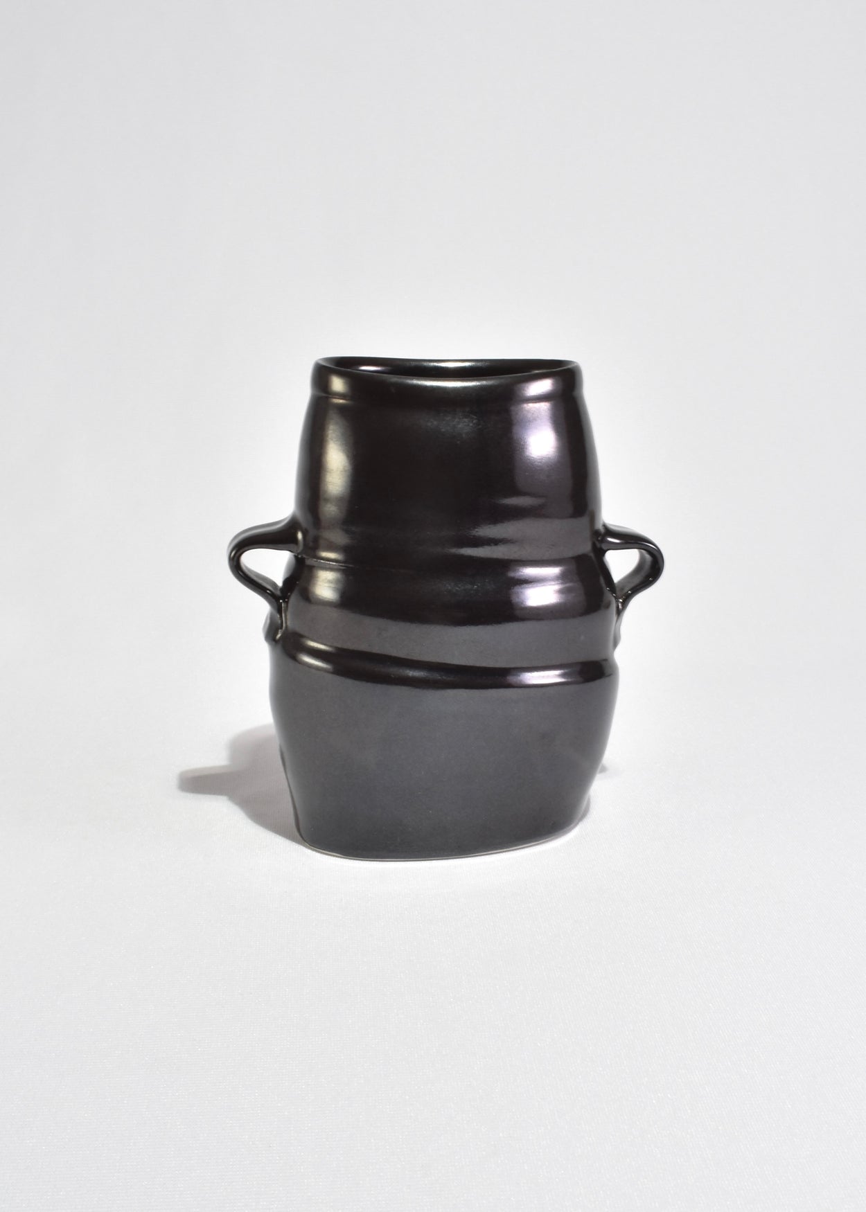 Handcrafted Black Ceramic Vase
