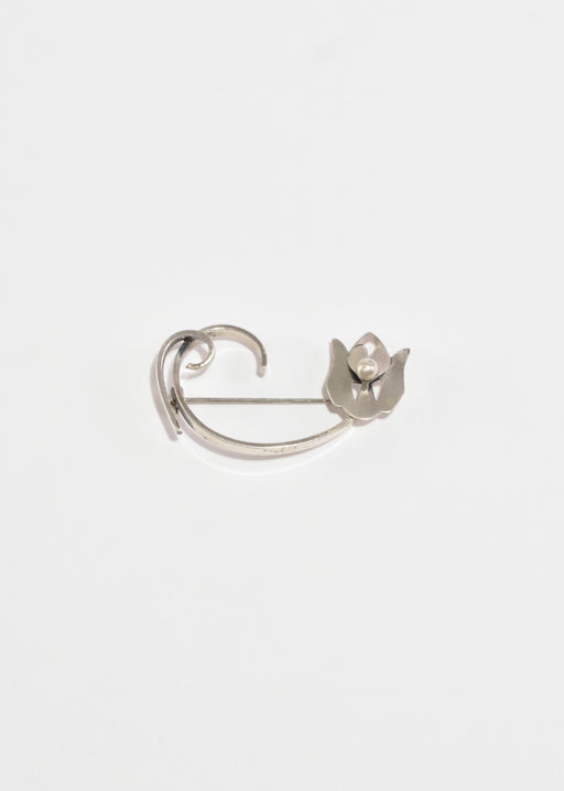 Modernist Tulip Brooch