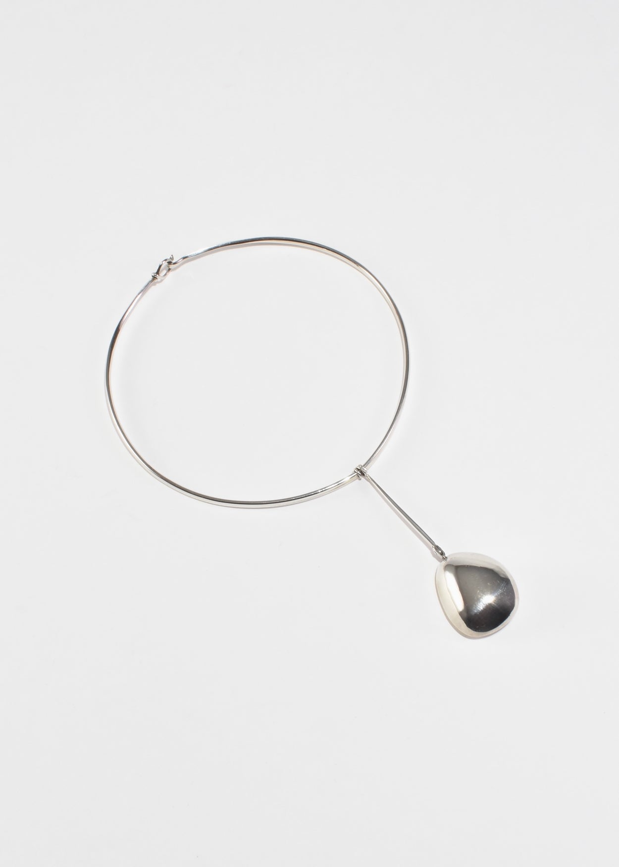 Sculptural Sterling Collar Necklace