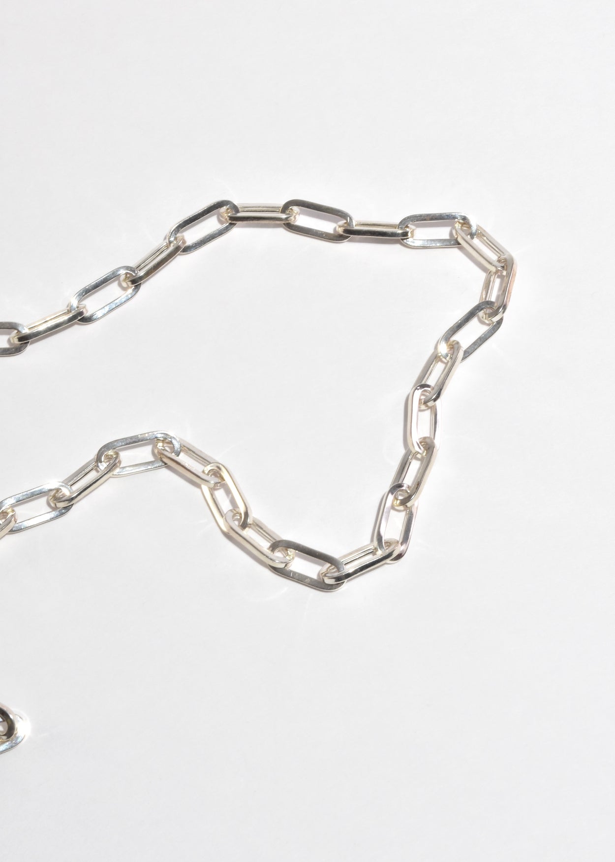 Platinum Link Necklace