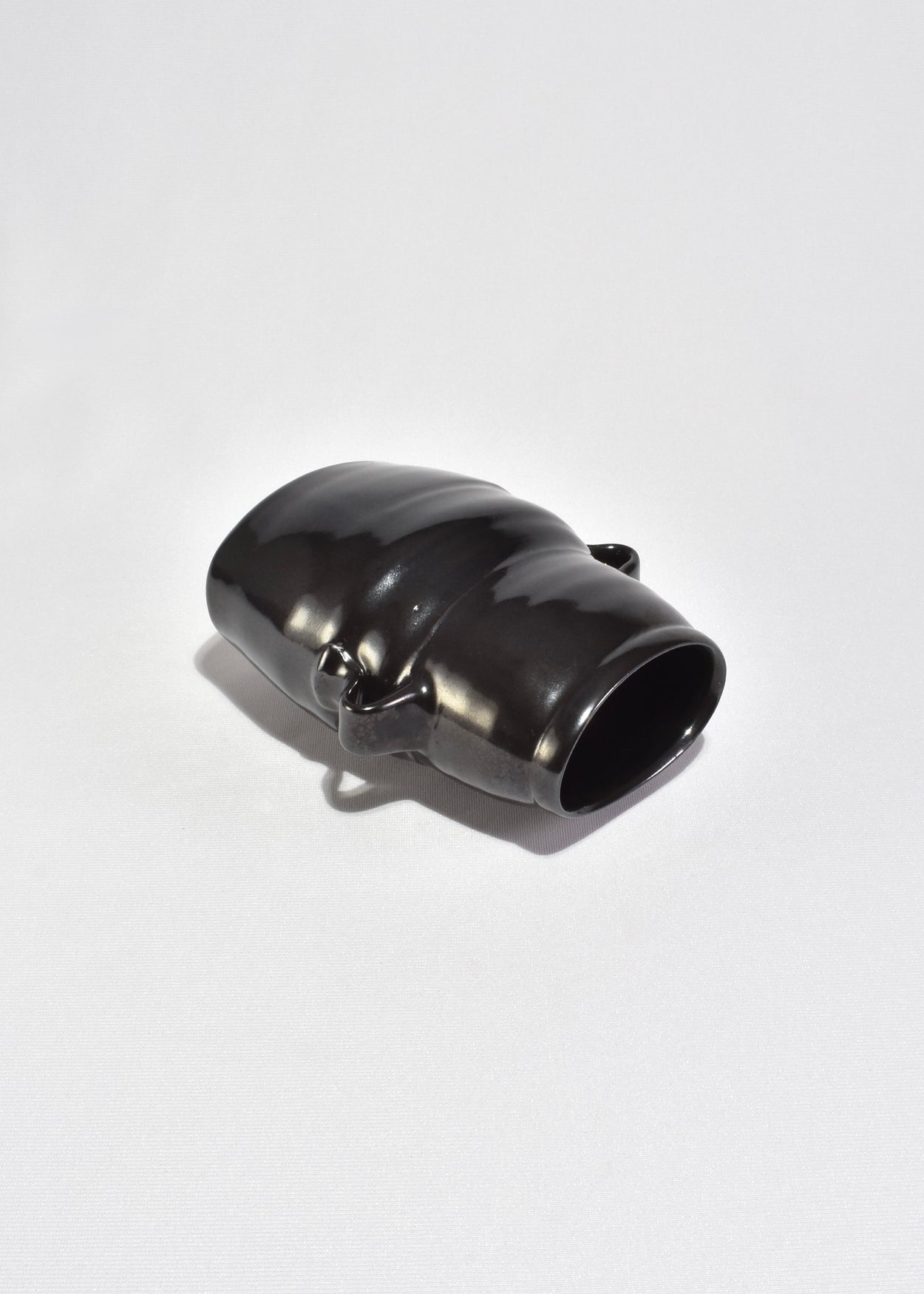 Handcrafted Black Ceramic Vase
