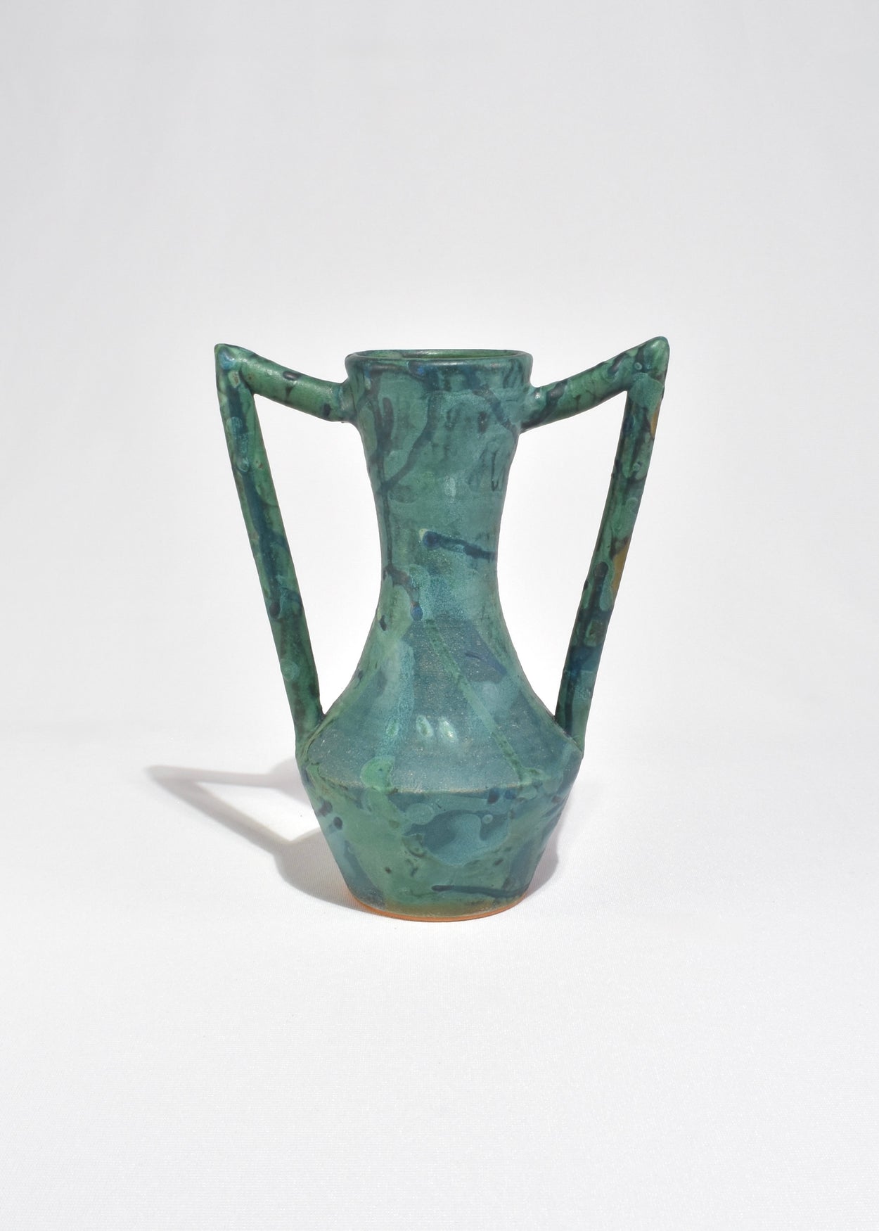 Abstract Green Amphora Vase